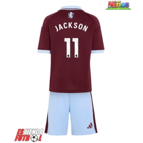 Aston Villa Nicolas Jackson #11 Primera Equipación Niños 2026-27 Manga Corta (+ Pantalones cortos)